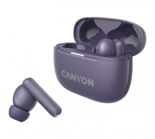 Навушники Canyon TWS-10 OnGo ANC ENC Purple (CNS-TWS10PL) Навушники Canyon TWS-10 OnGo ANC ENC Purple (CNS-TWS10PL)