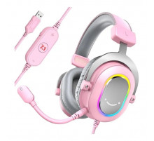 Навушники Fifine H6 RGB 7.1 Pink (H6P)