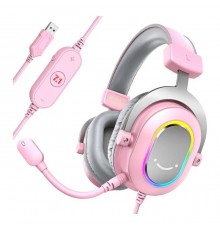 Наушники Fifine H6 RGB 7.1 Pink (H6P)