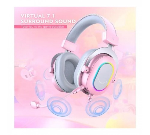 Навушники Fifine H6 RGB 7.1 Pink (H6P) Навушники Fifine H6 RGB 7.1 Pink (H6P)