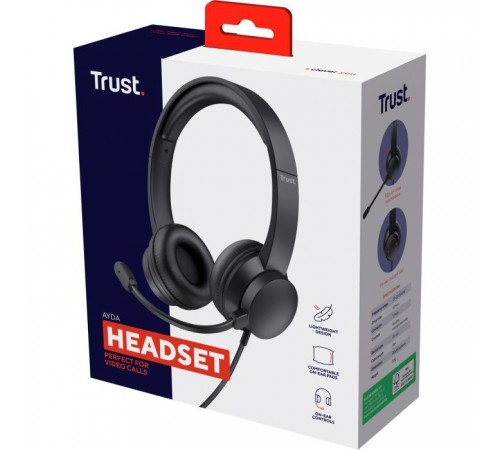 Навушники Trust Ayda PC 3.5mm Black (25087) Навушники Trust Ayda PC 3.5mm Black (25087)