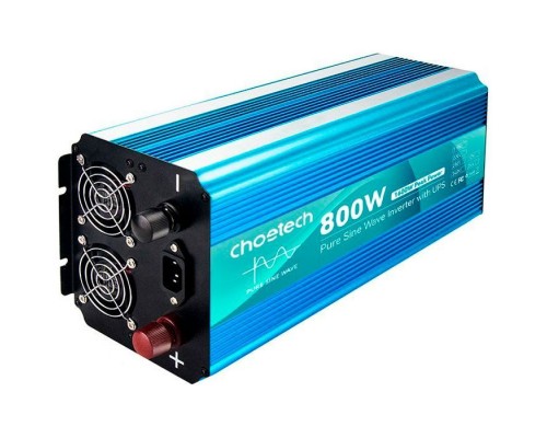 Автомобильный инвертор Choetech 12/220V 800Вт, с функцией ИБП, чистая синусоида (INV-C800WUPS-EU) Автомобильный инвертор Choetech 12/220V 800Вт, с функцией ИБП, чистая синусоида (INV-C800WUPS-EU)