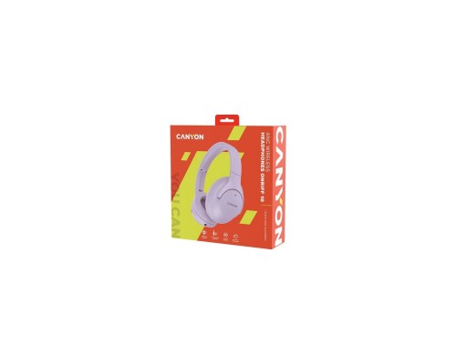 Наушники Canyon OnRiff 10 ANC Bluetooth Purple (CNS-CBTHS10PU) Наушники Canyon OnRiff 10 ANC Bluetooth Purple (CNS-CBTHS10PU)