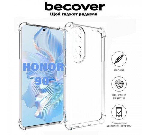 Чохол до мобільного телефона BeCover Anti-Shock Honor 90 Clear (710843) Чохол до мобільного телефона BeCover Anti-Shock Honor 90 Clear (710843)