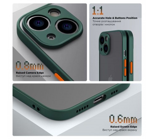 Чохол до мобільного телефона Armorstandart Frosted Matte Samsung A55 5G (A556) Dark Green (ARM74336) Чохол до мобільного телефона Armorstandart Frosted Matte Samsung A55 5G (A556) Dark Green (ARM74336)