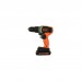 Шуруповерт Black&Decker 18 В, 1.5Ah, 45 Нм,0-360/0-1400 об/хв, 21000 уд/хв, 1.3 кг (BCD003C1)