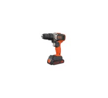 Шуруповерт Black&Decker 18 В, 1.5Ah, 45 Нм,0-360/0-1400 об/мин, 21000 уд/мин, 1.3 кг (BCD003C1)