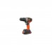 Шуруповерт Black&Decker 18 В, 1.5Ah, 45 Нм,0-360/0-1400 об/хв, 21000 уд/хв, 1.3 кг (BCD003C1)