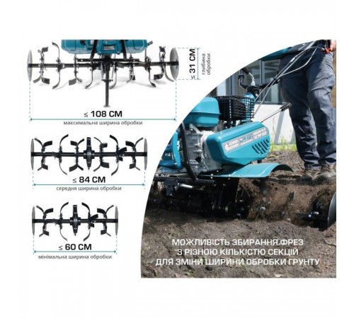 Культиватор Konner&Sohnen бензиновий KS 7HP-950S 7к.с, 105см, глиб до 31см, 80кг (KS7HP-950S) Культиватор Konner&Sohnen бензиновий KS 7HP-950S 7к.с, 105см, глиб до 31см, 80кг (KS7HP-950S)