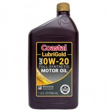Моторна олива Coastal LubriGold Full Synthetic 0W20, 0,946л