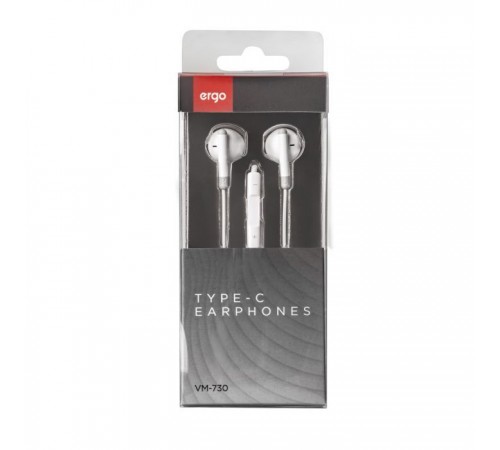 Наушники Ergo VM-730 Type-C Earphones White (VM-730W) Наушники Ergo VM-730 Type-C Earphones White (VM-730W)