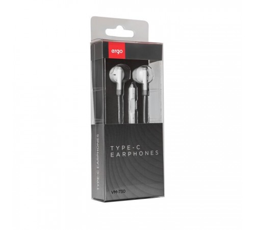Наушники Ergo VM-730 Type-C Earphones White (VM-730W) Наушники Ergo VM-730 Type-C Earphones White (VM-730W)