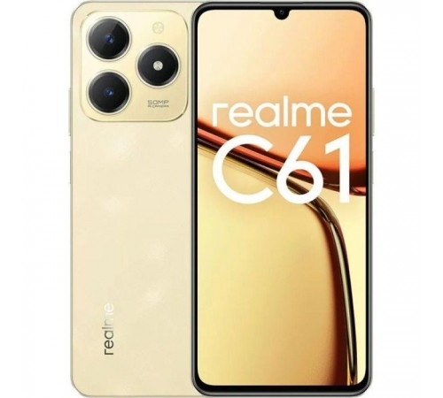 Мобильный телефон realme C61 8/256GB Sparkle Gold Мобильный телефон realme C61 8/256GB Sparkle Gold