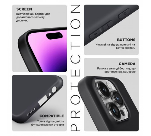 Чехол для мобильного телефона Armorstandart Matte Slim Fit Motorola G85 5G Camera cover Black (ARM77296) Чехол для мобильного телефона Armorstandart Matte Slim Fit Motorola G85 5G Camera cover Black (ARM77296)