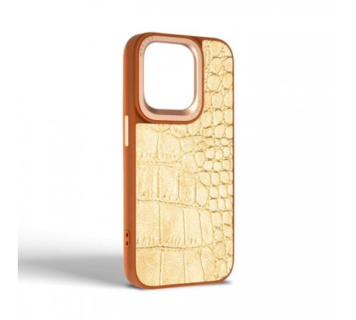 Чехол для мобильного телефона Harder Crocosaur Apple iPhone 14 Pro Beige (ARM76721) Чехол для мобильного телефона Harder Crocosaur Apple iPhone 14 Pro Beige (ARM76721)
