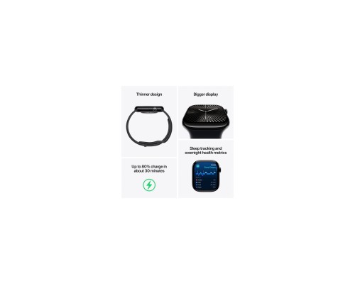 Смарт-годинник Apple Watch Series 10 GPS 42mm Jet Black Aluminium Case with Ink Sport Loop (MWWG3QH/A) Смарт-годинник Apple Watch Series 10 GPS 42mm Jet Black Aluminium Case with Ink Sport Loop (MWWG3QH/A)