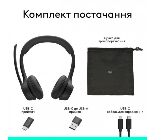 Навушники Logitech Zone 305 for Business Wireless/Bluetooth UC Black (981-001453) Навушники Logitech Zone 305 for Business Wireless/Bluetooth UC Black (981-001453)