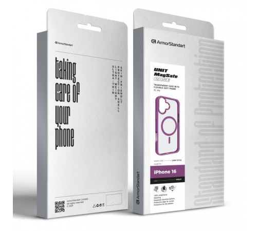Чохол до мобільного телефона Armorstandart Unit MagSafe Apple iPhone 16 Violet (ARM78725) Чохол до мобільного телефона Armorstandart Unit MagSafe Apple iPhone 16 Violet (ARM78725)