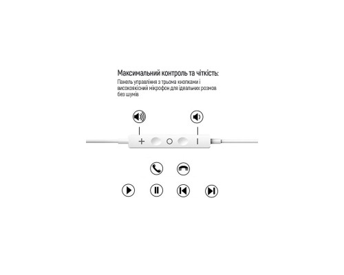 Наушники ColorWay 3.5 mm Wired Earphone Sound Wave White (CW-WD04WT) Наушники ColorWay 3.5 mm Wired Earphone Sound Wave White (CW-WD04WT)