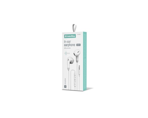 Наушники ColorWay 3.5 mm Wired Earphone Sound Wave White (CW-WD04WT) Наушники ColorWay 3.5 mm Wired Earphone Sound Wave White (CW-WD04WT)