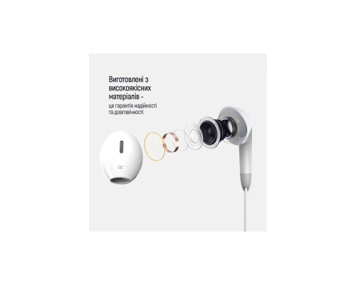 Наушники ColorWay 3.5 mm Wired Earphone Sound Wave White (CW-WD04WT) Наушники ColorWay 3.5 mm Wired Earphone Sound Wave White (CW-WD04WT)