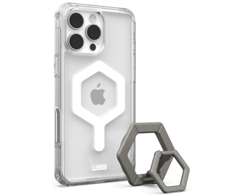 Чехол для мобильного телефона UAG Apple iPhone 16 Pro Max Plyo MagSafe Ice White/Titanium Stand (1144811BV01) Чехол для мобильного телефона UAG Apple iPhone 16 Pro Max Plyo MagSafe Ice White/Titanium Stand (1144811BV01)