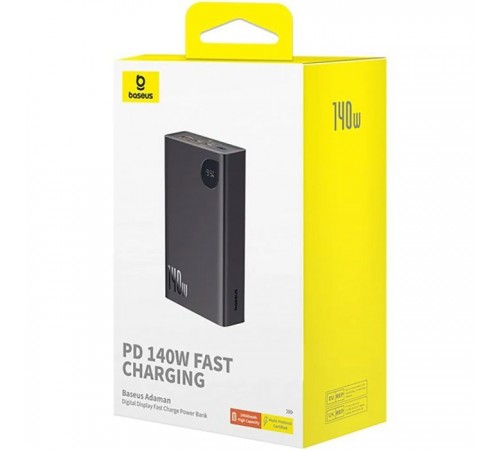 Батарея универсальная Baseus Adaman Metal Digital Display 24000mAh 140W, Black (P10021508113-00) (P10021507112-02) Батарея универсальная Baseus Adaman Metal Digital Display 24000mAh 140W, Black (P10021508113-00) (P10021507112-02)