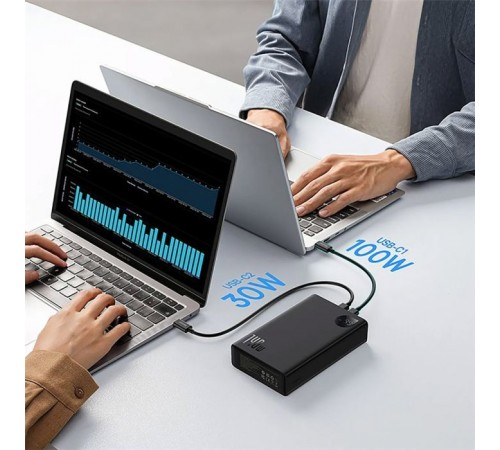 Батарея универсальная Baseus Adaman Metal Digital Display 24000mAh 140W, Black (P10021508113-00) (P10021507112-02) Батарея универсальная Baseus Adaman Metal Digital Display 24000mAh 140W, Black (P10021508113-00) (P10021507112-02)