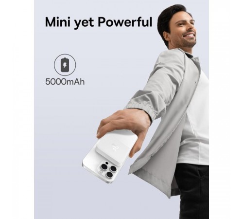 Батарея универсальная Baseus MagPro 5000mAh 20W, White (PPCXZ05) (P10064100222-00) Батарея универсальная Baseus MagPro 5000mAh 20W, White (PPCXZ05) (P10064100222-00)