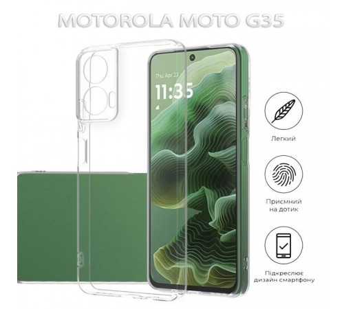Чохол до мобільного телефона BeCover Motorola Moto G35 Transparancy (712747) Чохол до мобільного телефона BeCover Motorola Moto G35 Transparancy (712747)