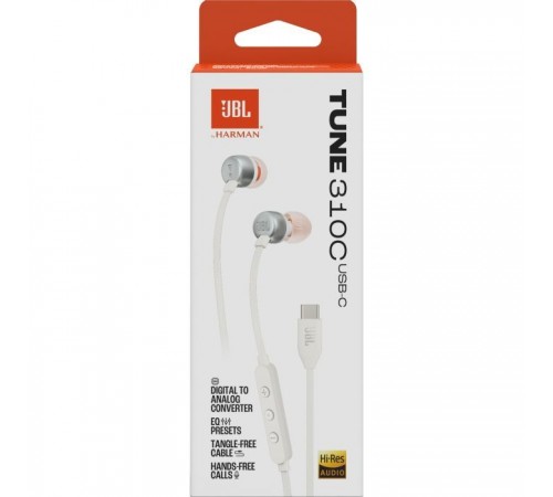 Наушники JBL Tune 310C USB-C White (JBLT310CWHT) Наушники JBL Tune 310C USB-C White (JBLT310CWHT)