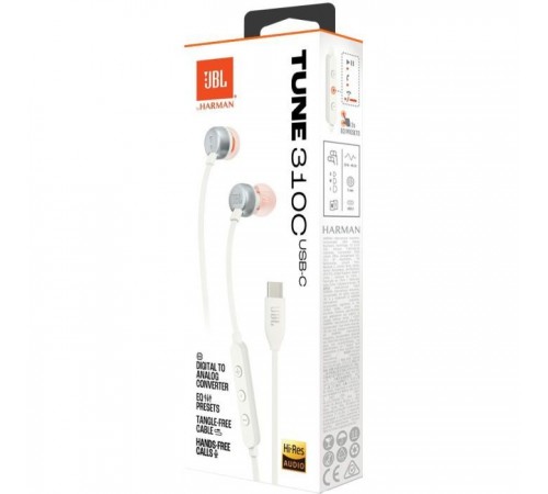Наушники JBL Tune 310C USB-C White (JBLT310CWHT) Наушники JBL Tune 310C USB-C White (JBLT310CWHT)