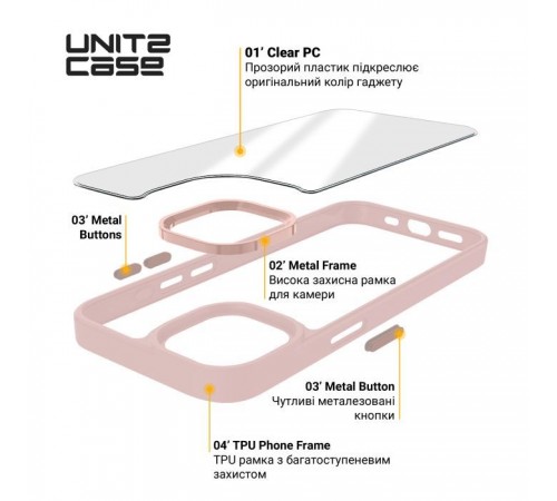 Чохол до мобільного телефона Armorstandart UNIT2 Apple iPhone 16e Pale Pink (ARM83853) Чохол до мобільного телефона Armorstandart UNIT2 Apple iPhone 16e Pale Pink (ARM83853)