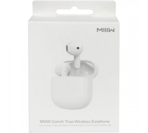 Навушники Xiaomi MiiiW Conch True Wireless Earphone W200 White (MWTW04) Навушники Xiaomi MiiiW Conch True Wireless Earphone W200 White (MWTW04)