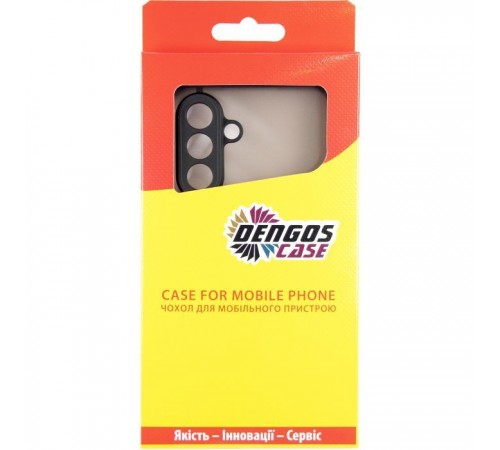 Чохол до мобільного телефона Dengos Samsung Galaxy A36 Matte + glass 2pcs (Black) (DG-CTG2P-15) Чохол до мобільного телефона Dengos Samsung Galaxy A36 Matte + glass 2pcs (Black) (DG-CTG2P-15)