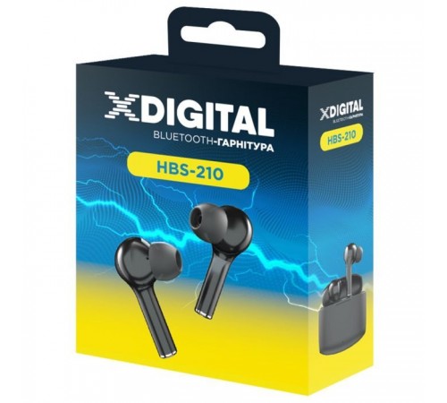 Навушники X-Digital HBS-210 Black (HBS-210K) Навушники X-Digital HBS-210 Black (HBS-210K)