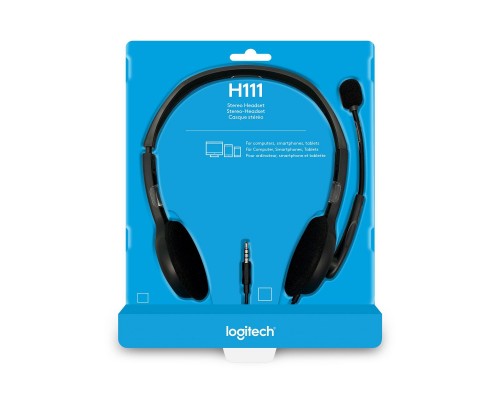 Навушники Logitech H111 Stereo Headset with 1*4pin jack (981-000593)