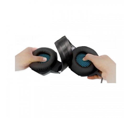 Навушники REAL-EL GDX-7500 black-blue Навушники REAL-EL GDX-7500 black-blue