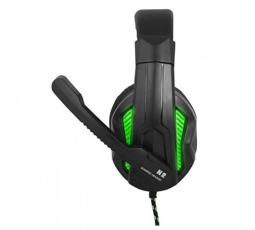 Наушники Gemix N2 LED Black-Green Gaming Наушники Gemix N2 LED Black-Green Gaming