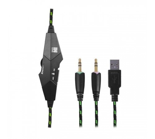 Наушники Gemix N2 LED Black-Green Gaming Наушники Gemix N2 LED Black-Green Gaming