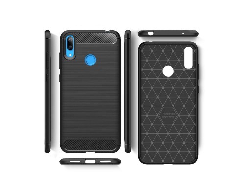 Чехол для мобильного телефона Laudtec для Huawei Y7 2019 Carbon Fiber (Black) (LT-HY72019B) Чехол для мобильного телефона Laudtec для Huawei Y7 2019 Carbon Fiber (Black) (LT-HY72019B)