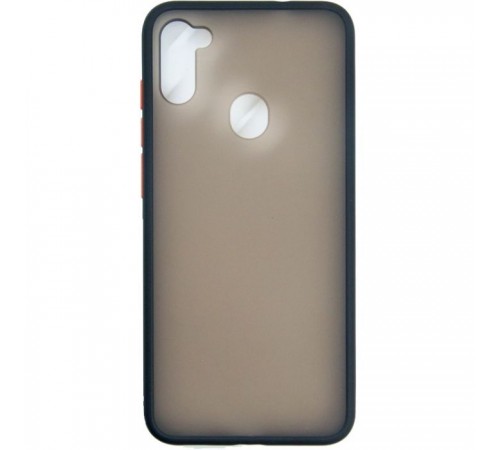 Чохол до мобільного телефона Dengos Matt Samsung Galaxy M11, black (DG-TPU-MATT-47) (DG-TPU-MATT-47)