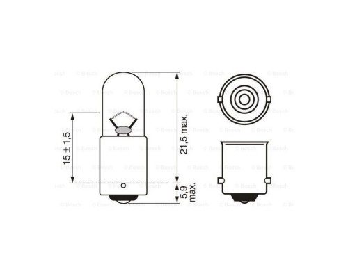Автолампа Bosch 4W (1 987 302 817) Автолампа Bosch 4W (1 987 302 817)