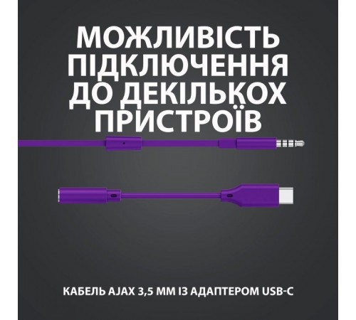 Наушники Logitech G333 Purple (981-000936) Наушники Logitech G333 Purple (981-000936)