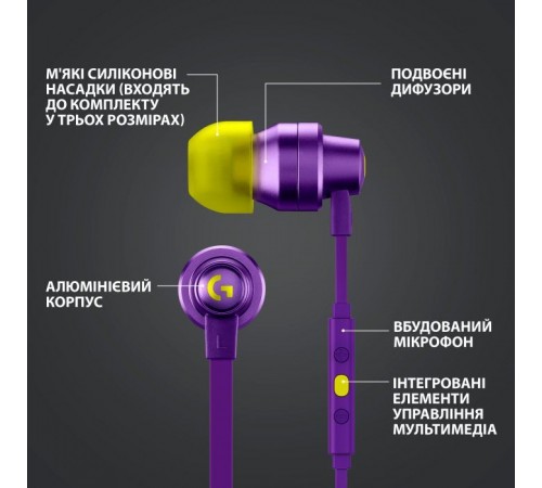 Наушники Logitech G333 Purple (981-000936) Наушники Logitech G333 Purple (981-000936)