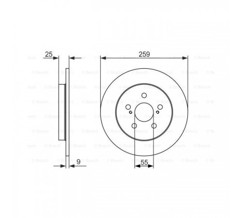 Гальмівний диск Bosch 0 986 479 721
