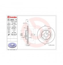 Гальмівний диск Brembo 09.8903.14