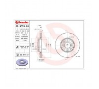 Гальмівний диск Brembo 09.9078.20