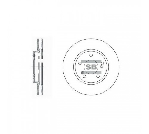 Гальмівний диск HI-Q SD4312 Гальмівний диск HI-Q SD4312