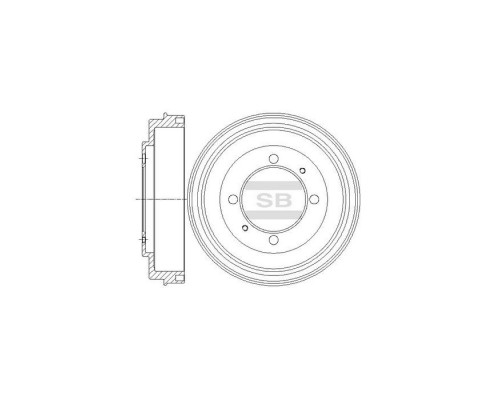 Тормозной диск HI-Q SD4318 Тормозной диск HI-Q SD4318